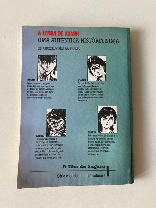 A Lenda de Kamui Vol. 2 e 3 -  A Ilha de Sugaru (1993) HQ Mangá PT/Br