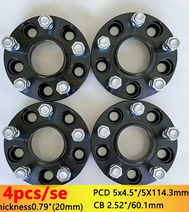 Колесные проставки для вылета 5x114.3мм, товщина 20мм для Toyota