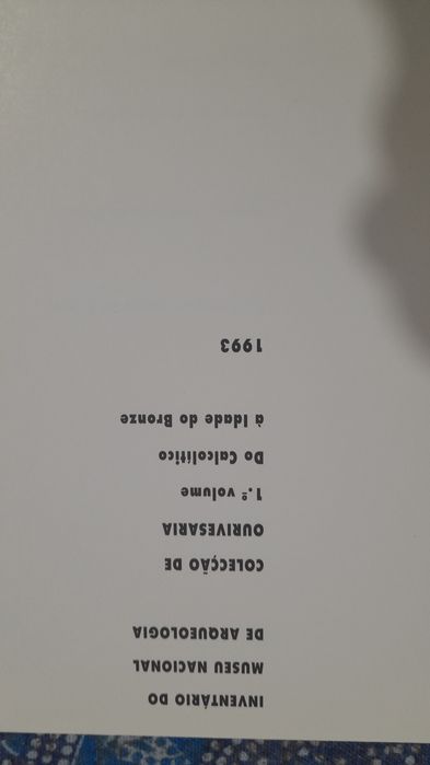 Inventario do MNA: coleção  Ourivesaria.  Do Calcolitico A Idade do Br