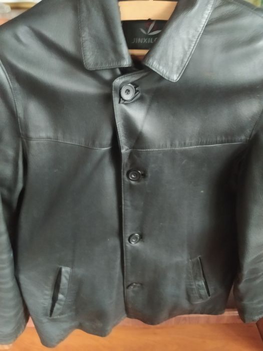Куртка чоловіча шкіряна весна