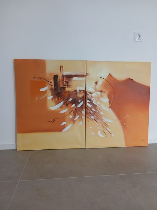 Duas telas que fazem um quadro unidas