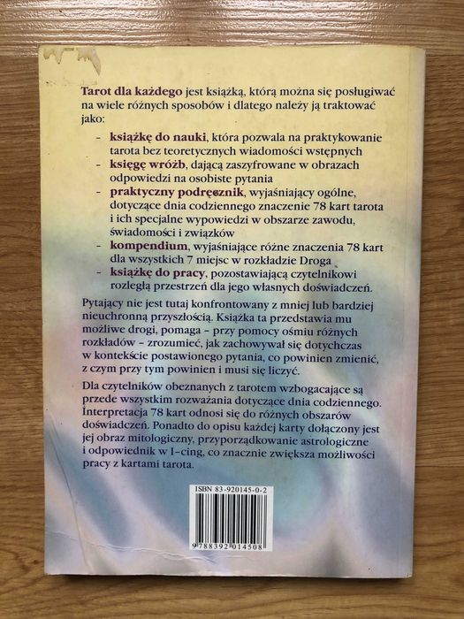 Hajo Banzhaf "Tarot dla każdego. Podręcznik do pracy"