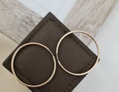 Золоті сережки круглі