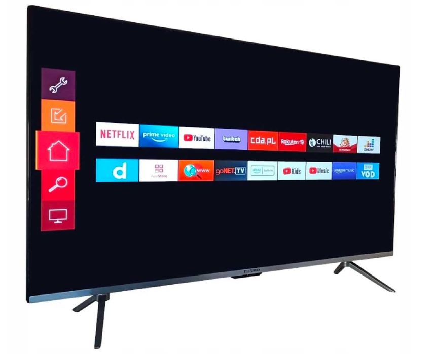 Telewizor Smart TV LED 50" Telefunken DVB-T2/S2 4K HDR bezramkowy