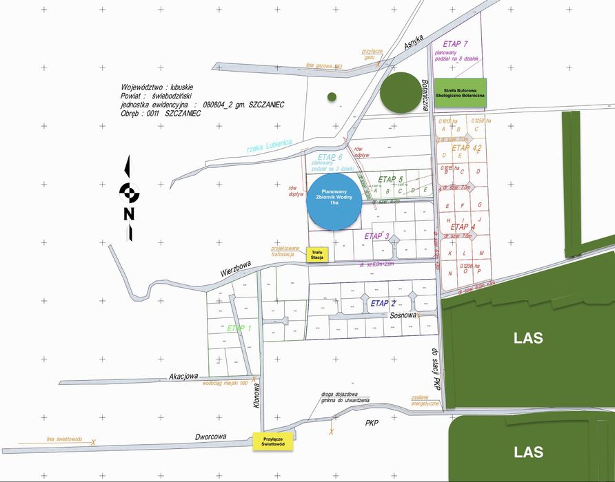 Działka budowlana Szczaniec Świebodzin Lubuskie