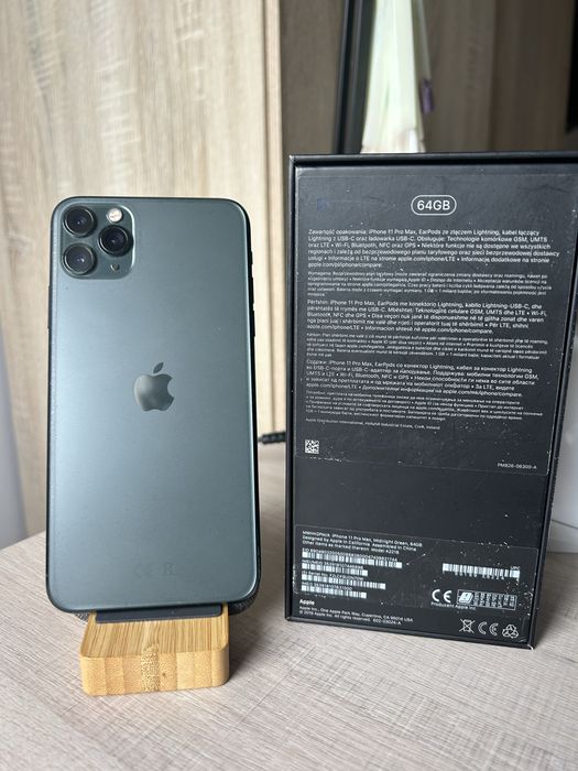 iPhone 11 Pro Max 64GB Midnight Green | Face ID | True Tone | Pudełko
