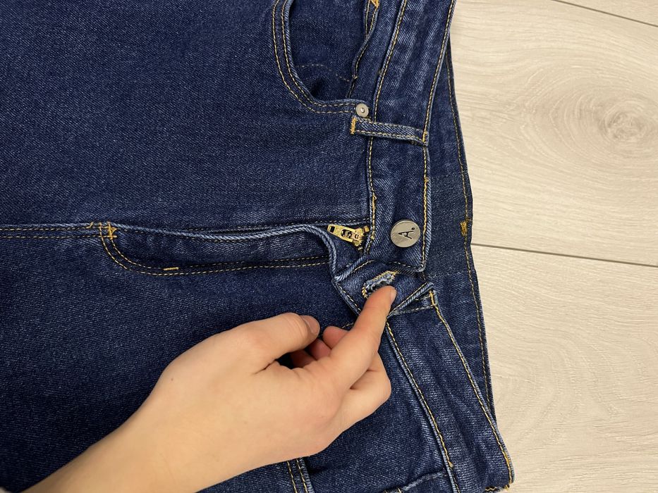 Джинсы высокая талия клеш bootcut flared 36 34 s xs 2000s 90s винтаж