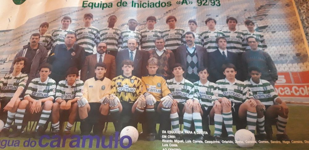 Poster A3 Iniciados Sporting 92/93