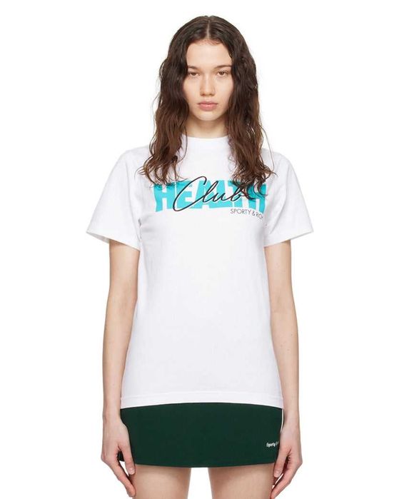 Футболка Sporty & Rich 80s Club T-Shirt White/Dolphin