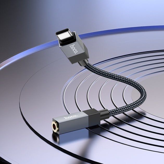 Перехідник Type-C-3.5mm Hoco UPA32C Аудіо Конвертер Digital Smart