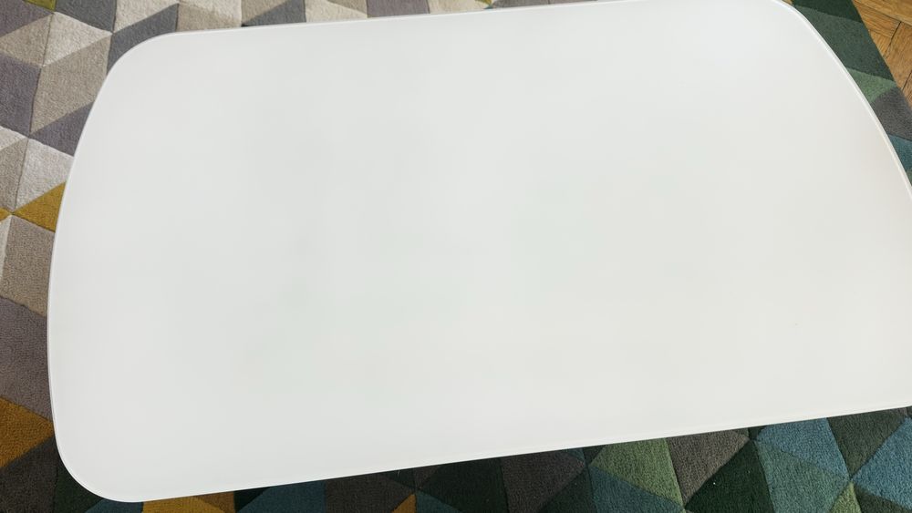 Nowoczesny stolik kawowy biały połysk 110x65 cm / za darmo