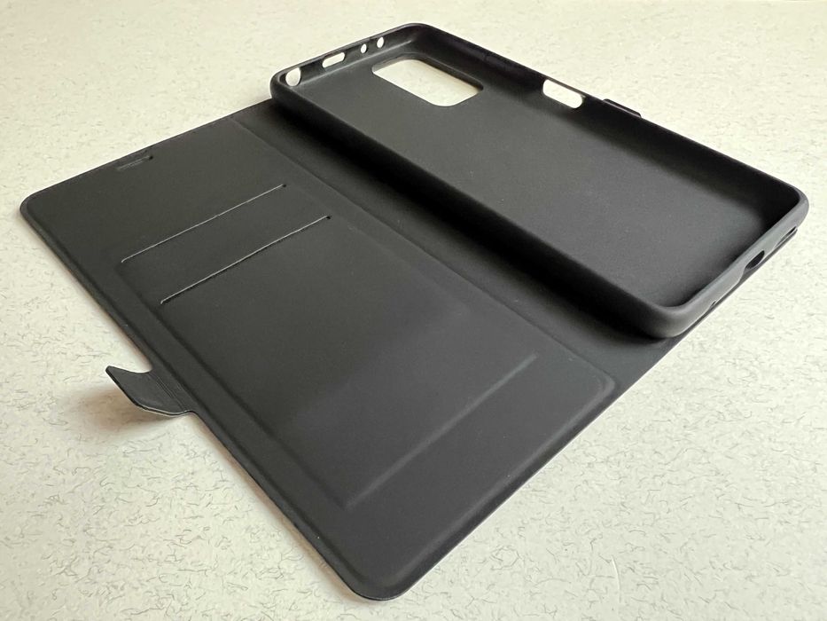 Redmi Note 10 Pro чохол-книжка Wave Flap чорний еко кожа чехол