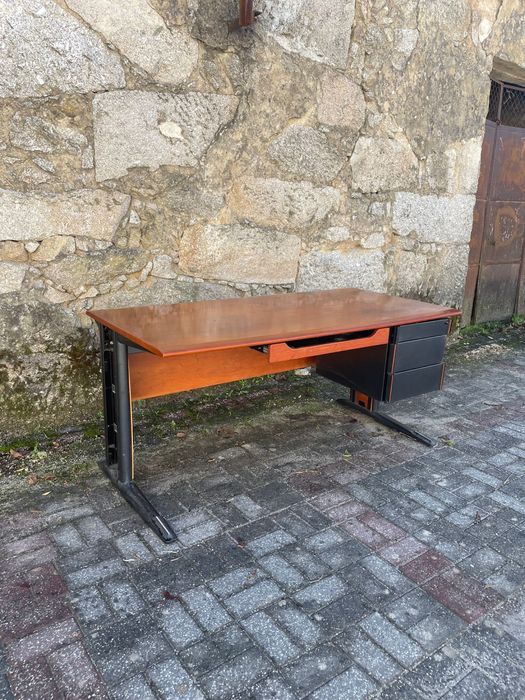 Escritorio Metal/Cerejeira