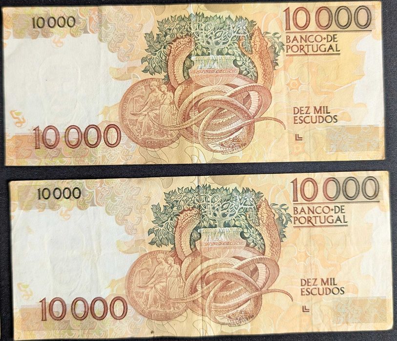 Notas 10000 Escudos - Ch.1 - Prof Doutor Egas Moniz