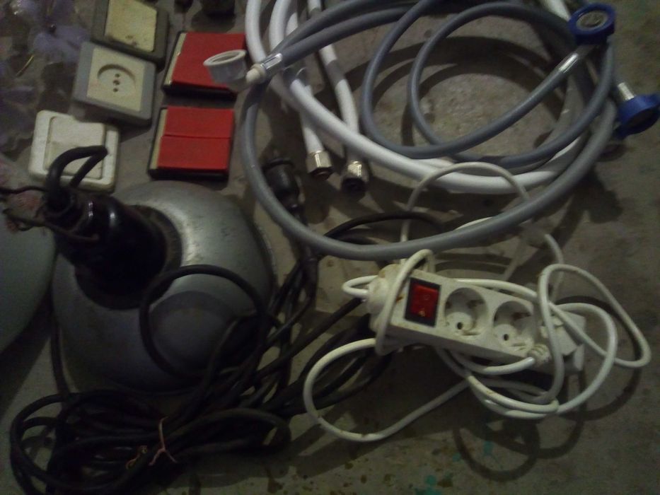 Переноска плафон люстра  шланг тройник удлинитель (ОДНИМ лотом)