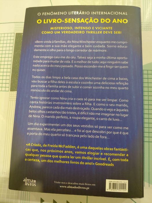 Livro A Criada de Freida McFadden