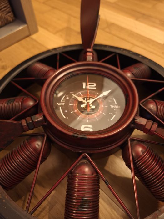 Relógio de parede estilo hélice de avião