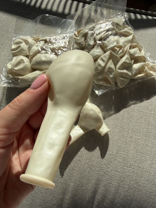 Balony perłowe ecru kremowe 42 sztuki średnie 32/33cm