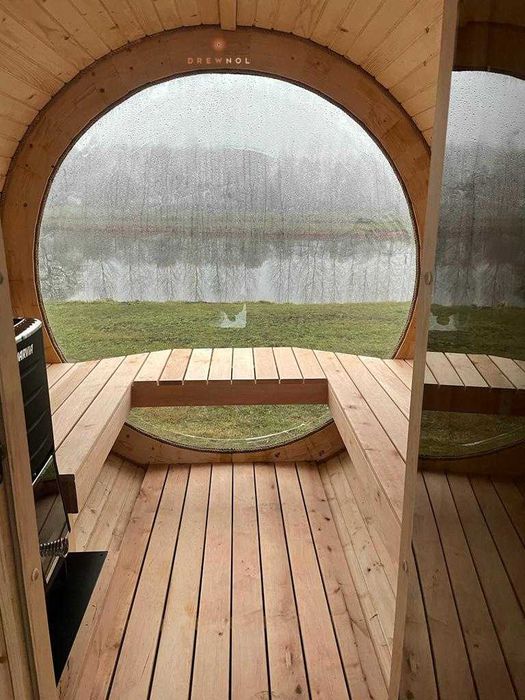 Sauna ogrodowa, sauna, sauna beczka, sauna Ebro, ruska bania, Drewnol