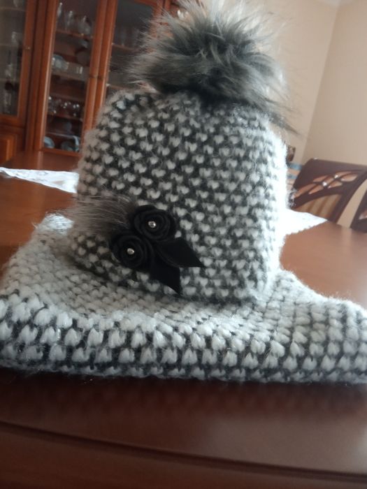Ciepła czapka + komin