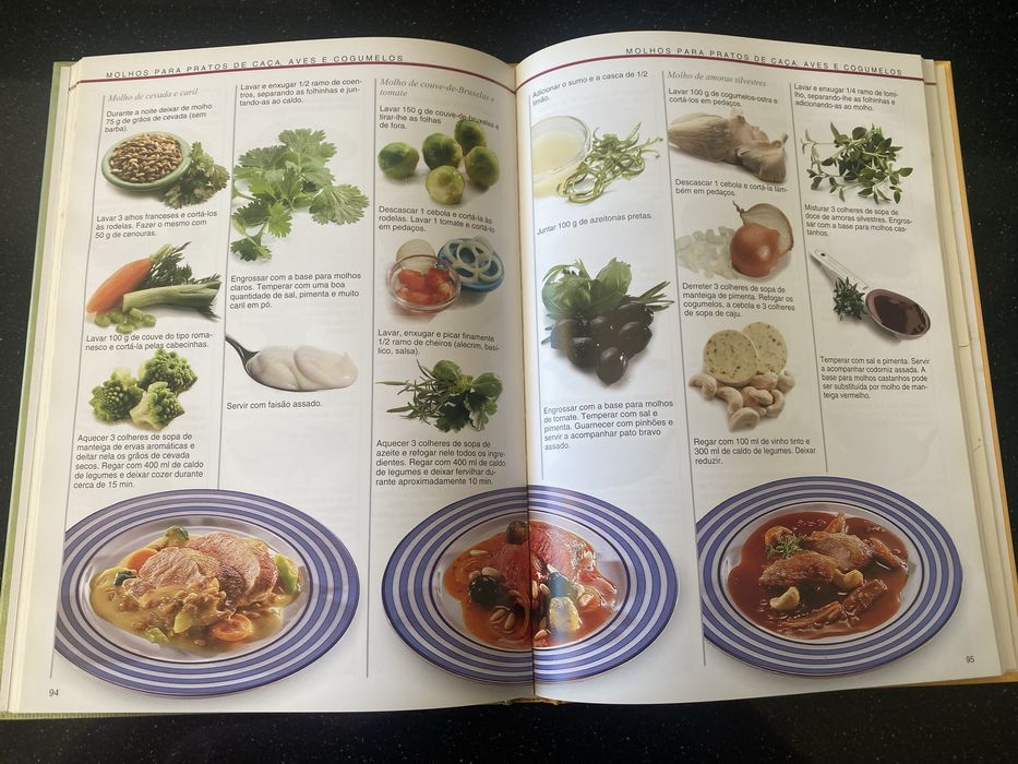 3 livros de receitas