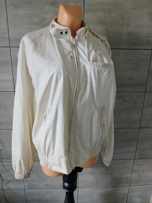 Kurtka Vintage Bomer 80s/90s Members Only Style off-white Xl Body Retro
