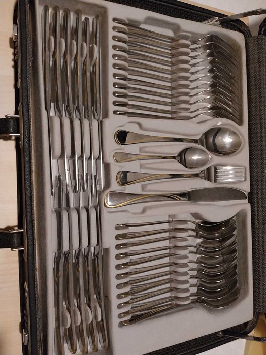 Faqueiro Antigo Kuppels Banhado Ouro