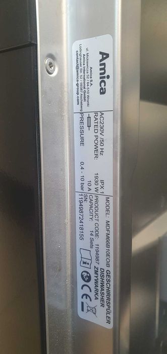 Zmywarka Amica MDFM66B10EOiB - Madej Gorlice Mickiewicza -