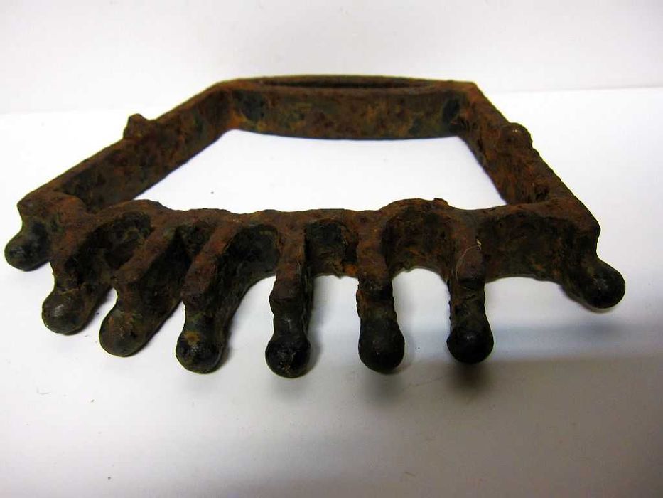 grande antigo ferro de marcar-coroa-ferro forjado- para marcar cavalos