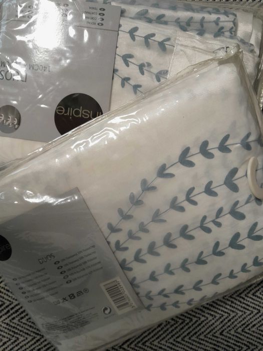 Zasłony na przelotkach kołach 140 n 260 cm Duos dwuwarstwowe 2 sztuki