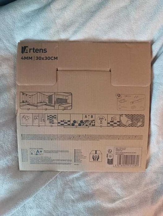 Mozaika ścienna czarna