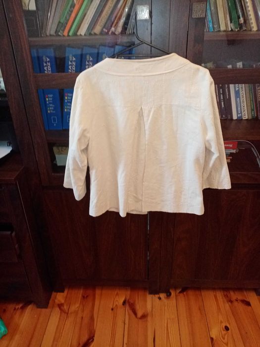 kremowy zakiet letni