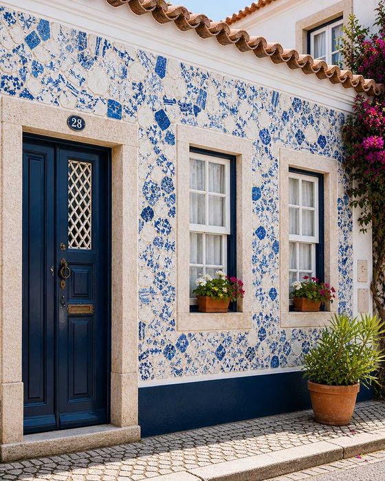 Azulejos Tradicionais Século XVIII para Restauro Patchwork e Decoração