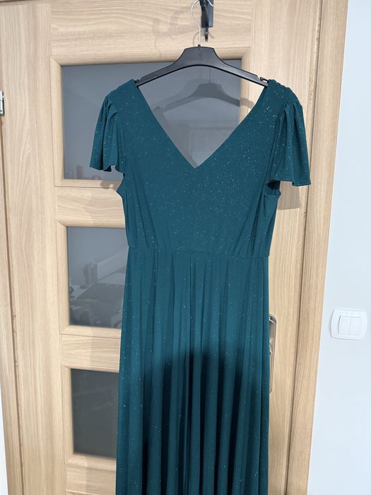 sukienka zielona błyszcząca rozmiar 42