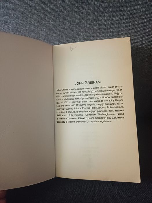 John Grisham Kancelaria Wersja kieszonkowa