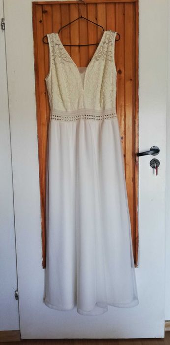 Zestaw ślubny, suknia 44-46, bolerko plus welon