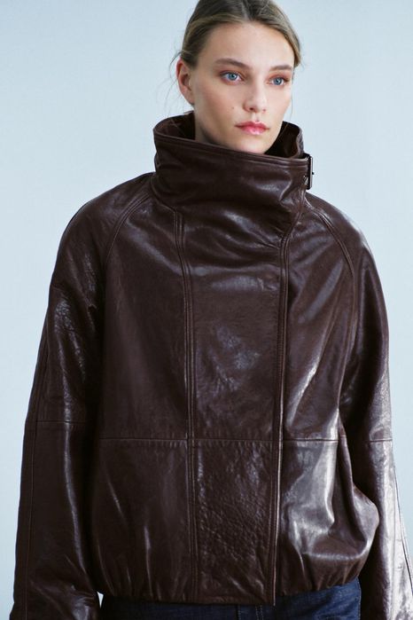 Шкіряна куртка Zara Розмір М