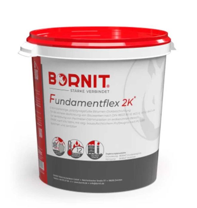 Izolacja fundamentów , masa KMB Bornit Fundamentflex 2K , promocja 268 zł