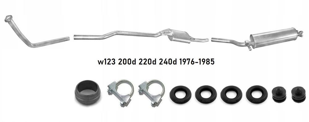 Глушник резонатор Mercedes  w202 w210 203 190 123 124 180 200 220 250