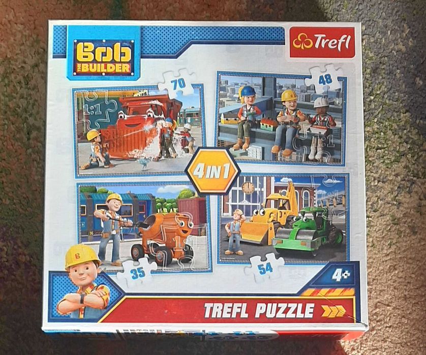 Puzzle Trefl 4w1 Bob Budowniczy