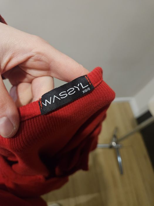 Bluzka czerwona prążek wassyl xs s