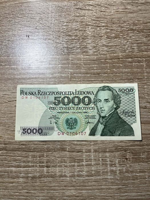 Banknoty 5000 zl