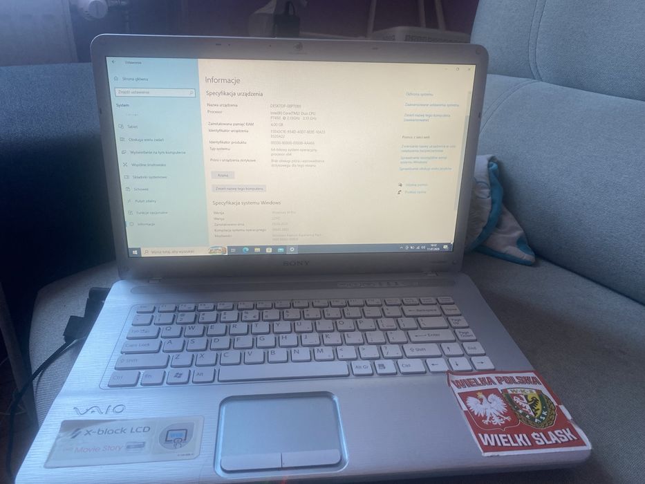 Sprzedan laptopa sony