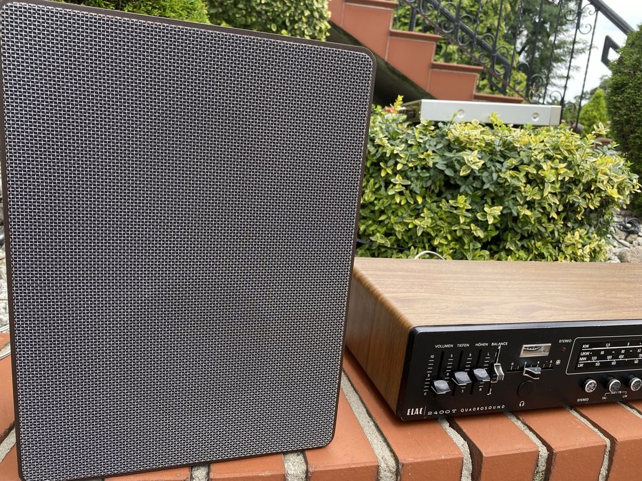 Amplituner Elac 2400 z kolumnami
