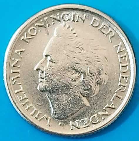 10 Cêntimos de 1948  Rainha Wilhelmina  dos Países Baixos