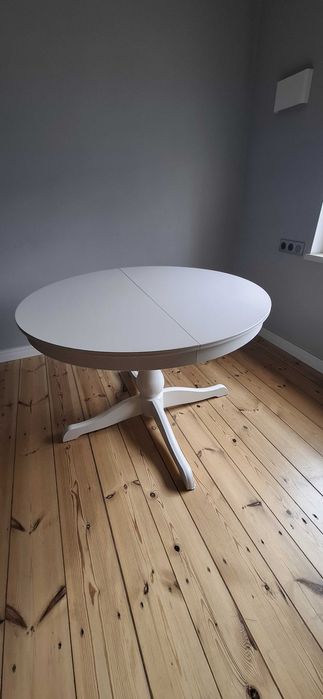 Stół okrągły rozkładany biały IKEA