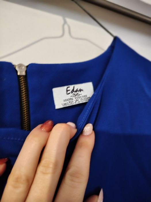 Elegancka sukienka ciemny niebieski Edan 36 viskoza