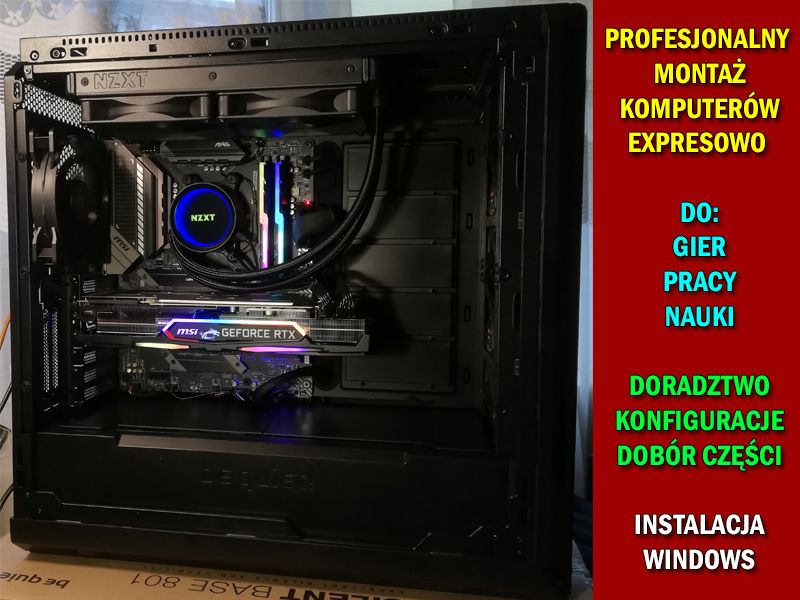 Serwis naprawa modernizacja rozbudowa składanie laptopów komputerów PC