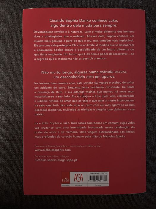 Uma Vida ao Teu Lado de Nicholas Sparks