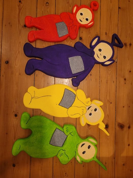 Dekoracja ze styropianu teletubisie